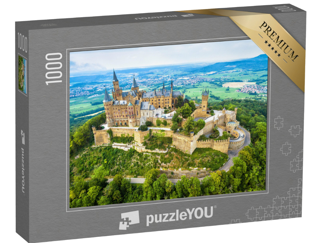 Puzzle 1000 Teile „Burg Hohenzollern auf dem Berg, Deutschland“