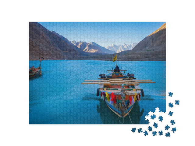 Puzzle 1000 Teile „Attabad See im Norden von Pakistan“