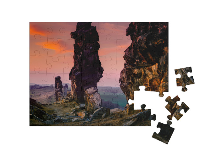 Puzzle 48 Teile „Teufelsmauer, Harz, Deutschland“