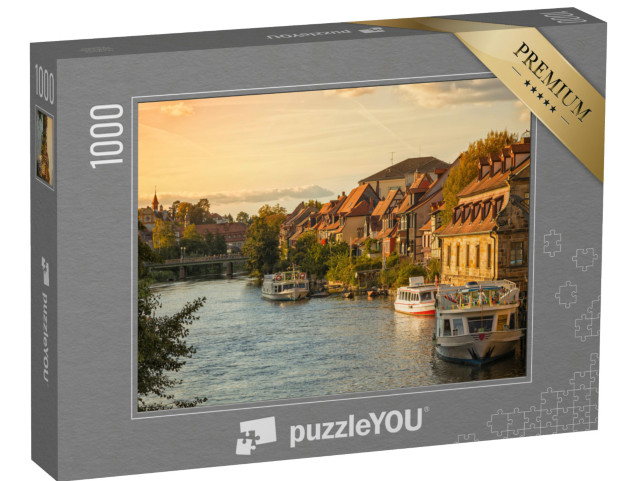 Puzzle 1000 Teile „Klein-Venedig, historischer Stadtteil in Bamberg, Deutschland“