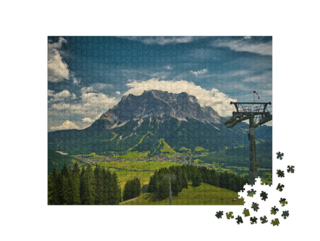 Puzzle 1000 Teile „Zugspitze, Bayern, Deutschland“