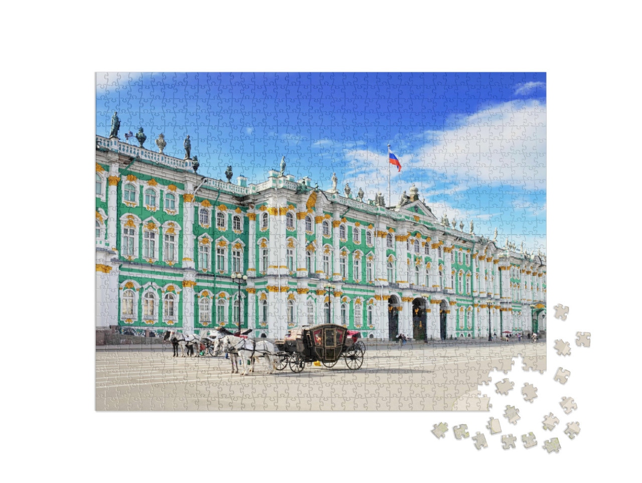 Puzzle 1000 Teile „Winterpalastplatz, Sankt Petersburg“