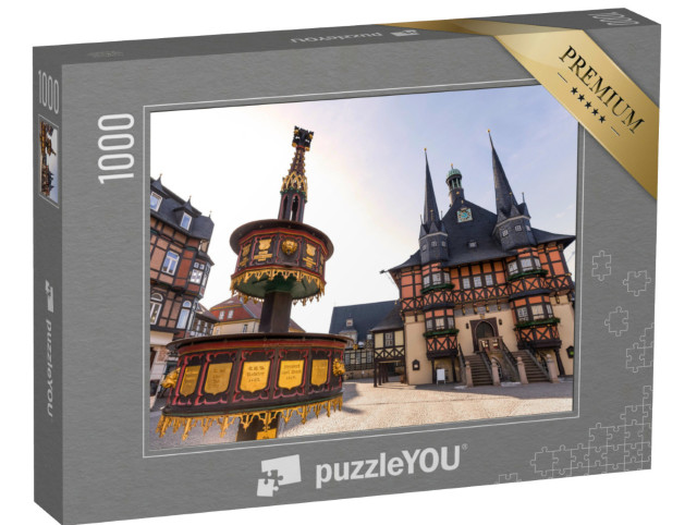 Puzzle 1000 Teile „Historisches Rathaus von Wernigerode, Deutschland“