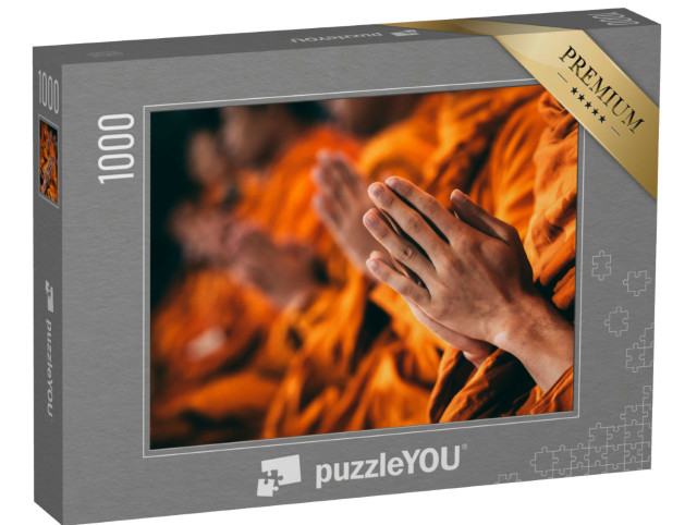 Puzzle 1000 Teile „Meditation und Gebet: Buddhistische Mönche“