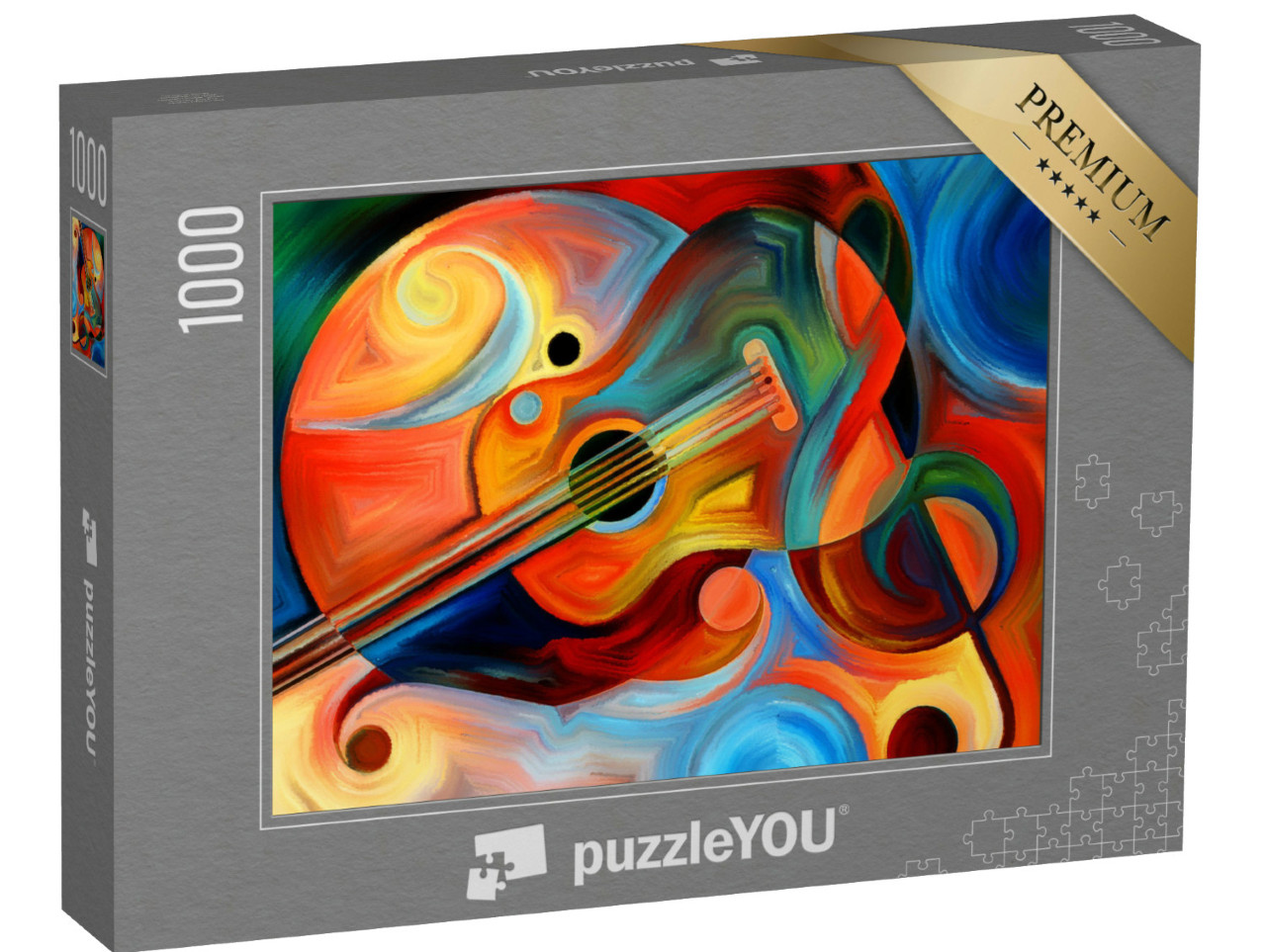 Puzzle 1000 Teile „Abstrakte Malerei: Musik und Rhythmus“