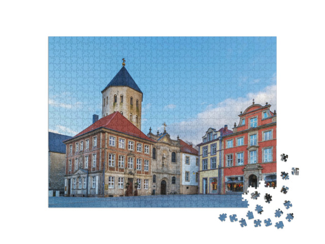 Puzzle 1000 Teile „Marktplatz Paderborn“