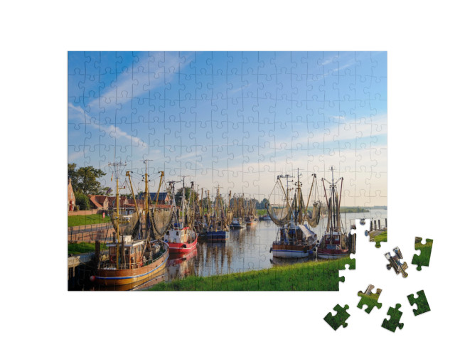 Puzzle 200 Teile „Hafen von Greetsiel, Deutschland“
