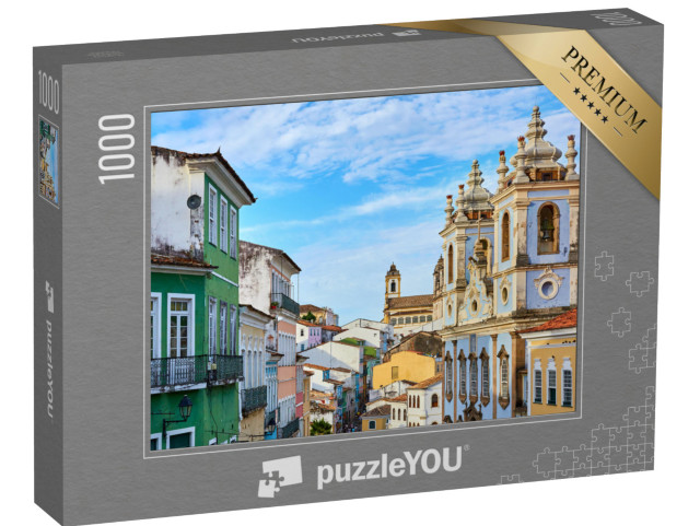 Puzzle 1000 Teile „Das Altstadtviertel Pelourinho in Salvador, Brasilien“