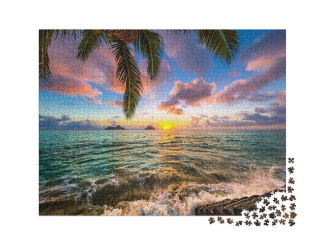 Puzzle 2000 Teile „Wunderschöner Sonnenaufgang über Hawaii“