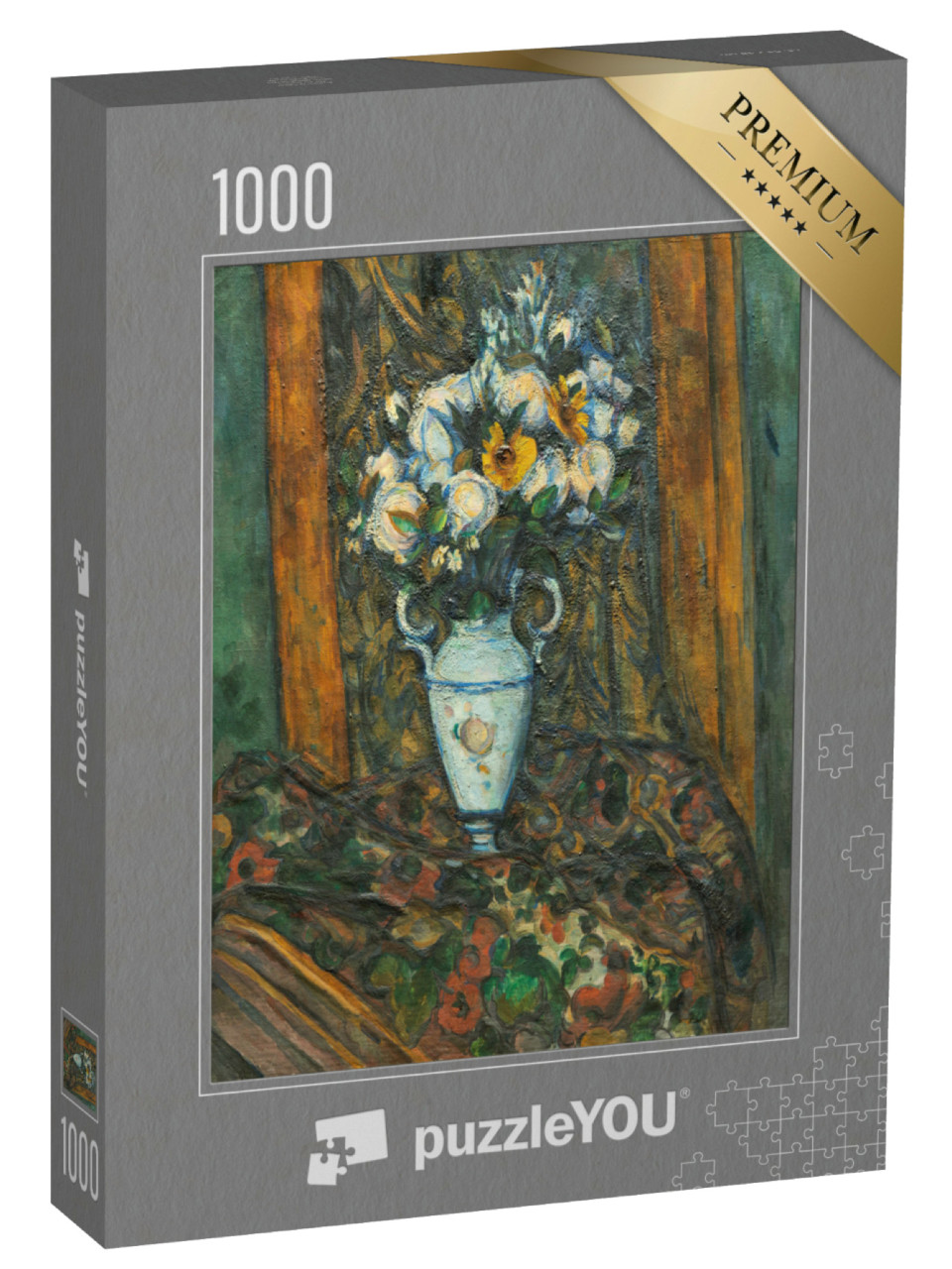 Puzzle 1000 Teile „Paul Cézanne - Vase mit Blumen“