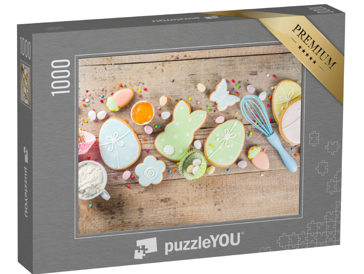 Puzzle 1000 Teile „Bunte Oster-Bäckerei“