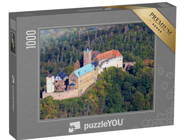 Puzzle 1000 Teile „Die Wartburg in Eisenach, wo Martin Luther die Bibel übersetzte“