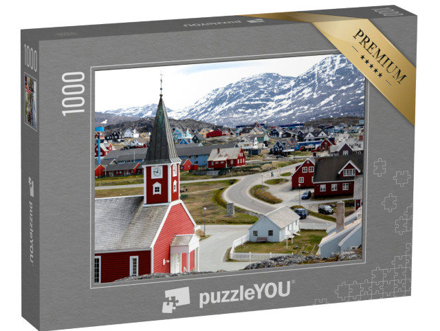 Puzzle 1000 Teile „Kathedrale von Nuuk in der Hauptstadt von Grönland“