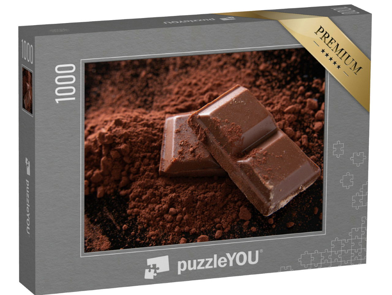 Puzzle 1000 Teile „Schokolade und Kakaopulver“