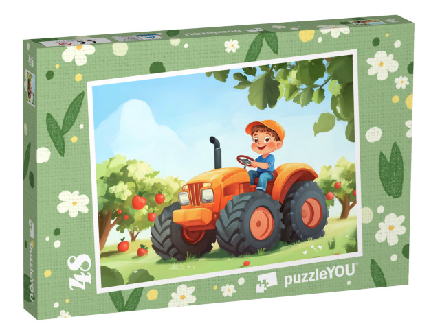 Puzzle 48 Teile „Die Erntehelfer auf dem Bauernhof“