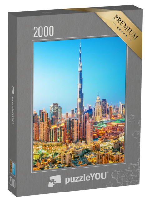 Puzzle 2000 Teile „Skyline von Dubai mit dem Burj Khalifa“