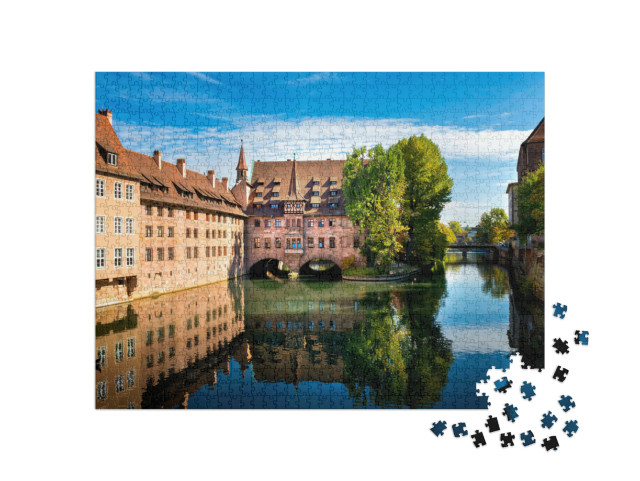 Puzzle 1000 Teile „Nürnberg, Heilig-Geist-Spital, Franken, Deutschland“