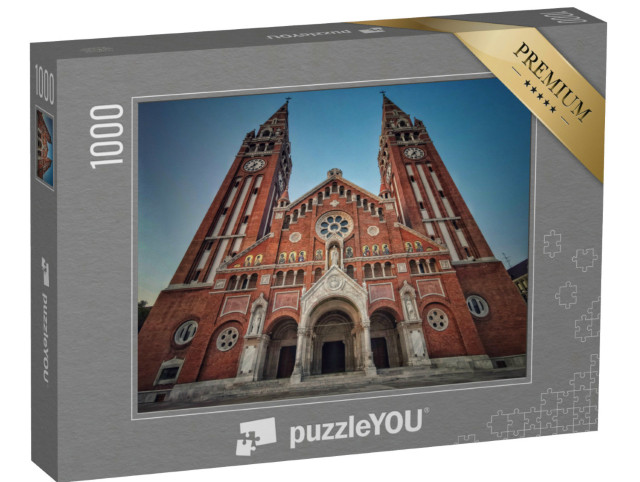 Puzzle 1000 Teile „Eine der Schönheiten Ungarns ist die Kathedrale von Szeged“