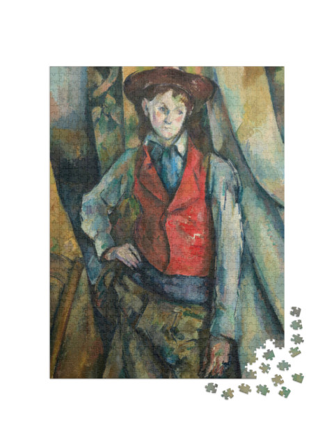 Puzzle 1000 Teile „Paul Cézanne - Junge in roter Weste“