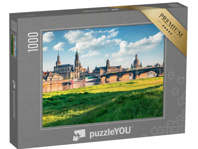 Puzzle 1000 Teile „Herrliches Stadtbild von Dresden, Sachsen, Deutschland“