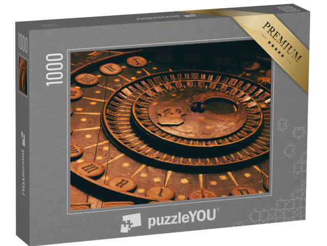 Puzzle 1000 Teile „Historische Uhr aus dem 13. Jahrhundert“
