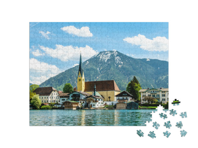 Puzzle 500 Teile „Tegernsee in Bayern, Deutschland“