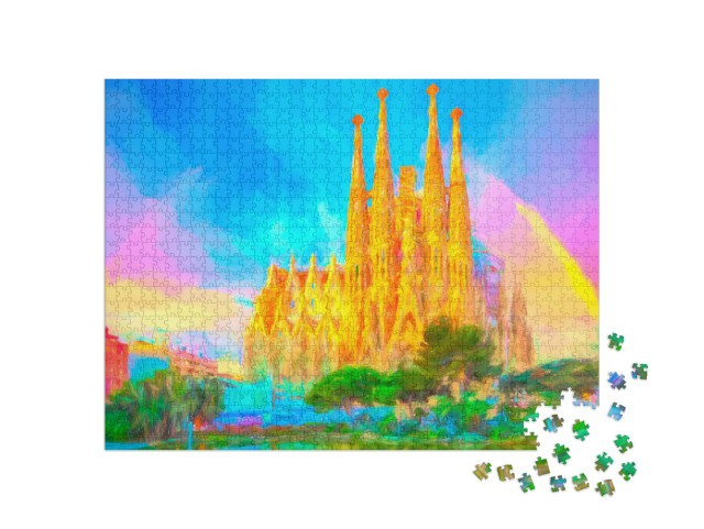Puzzle 1000 Teile „La Sagrada Familia von Antoni Gaudí“