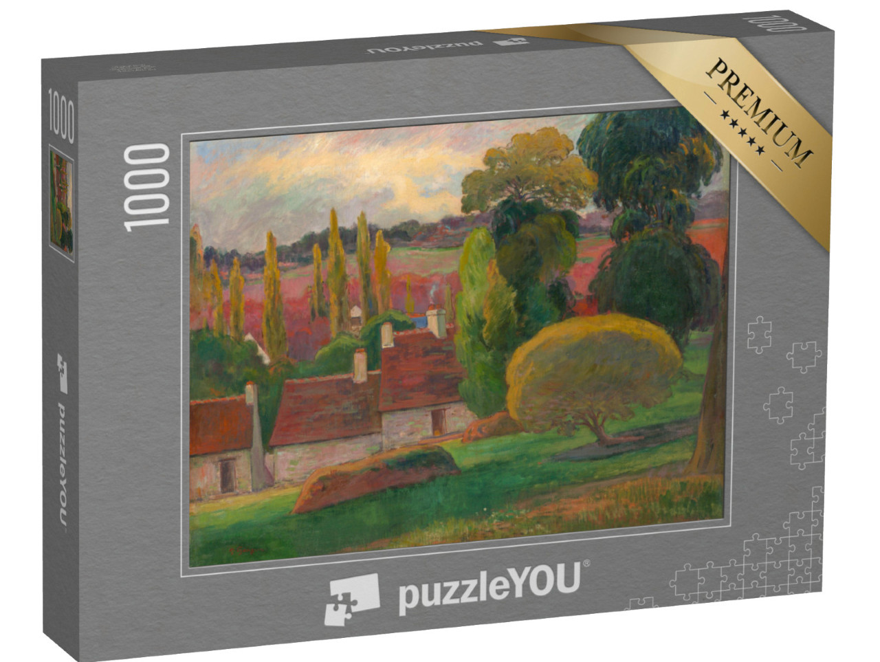 Puzzle 1000 Teile „Paul Gauguin - Ein Bauernhof in der Bretagne“