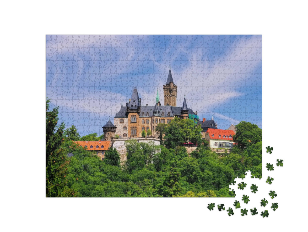 Puzzle 1000 Teile „Schloss Wernigerode“