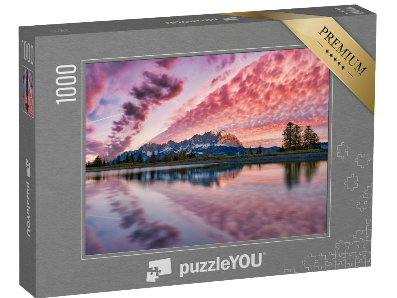 Puzzle 1000 Teile „Wilder Kaiser am frühen Morgen“