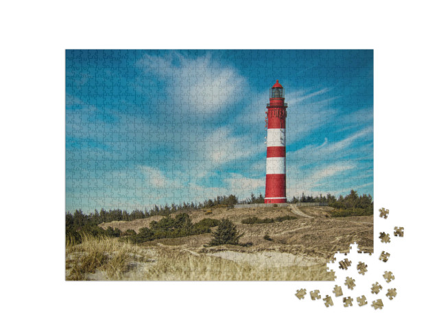 Puzzle 1000 Teile „Der Amrumer Leuchtturm“
