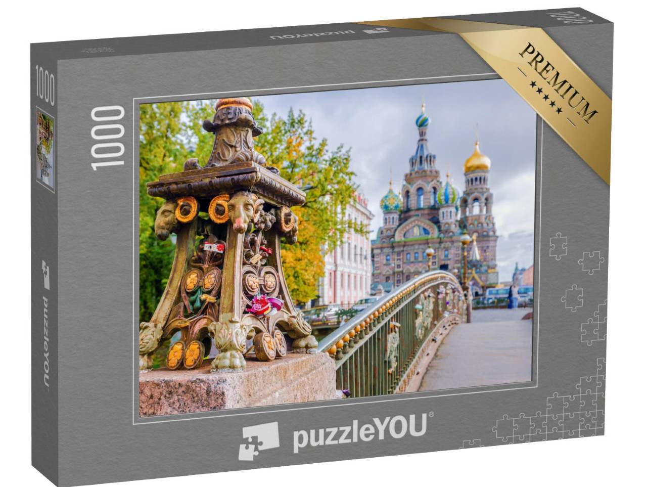 Puzzle 1000 Teile „Detail einer Brücke, Sankt Petersburg, Russland“