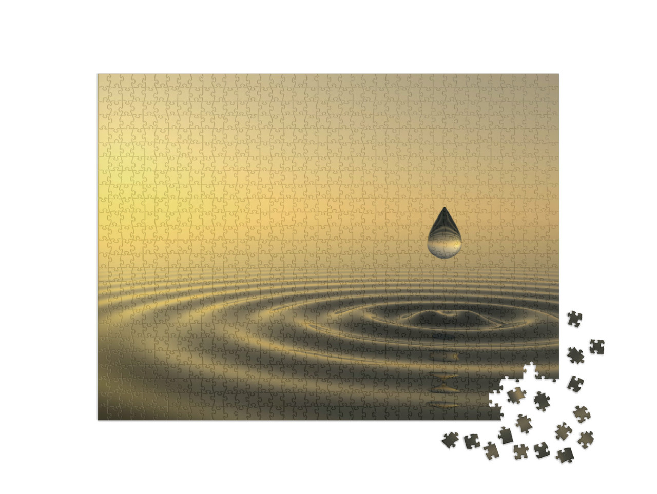 Puzzle 1000 Teile „Zen Tropfen“