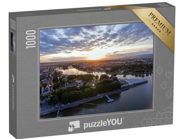 Puzzle 1000 Teile „Zusammenfluss von Rhein und Mosel “