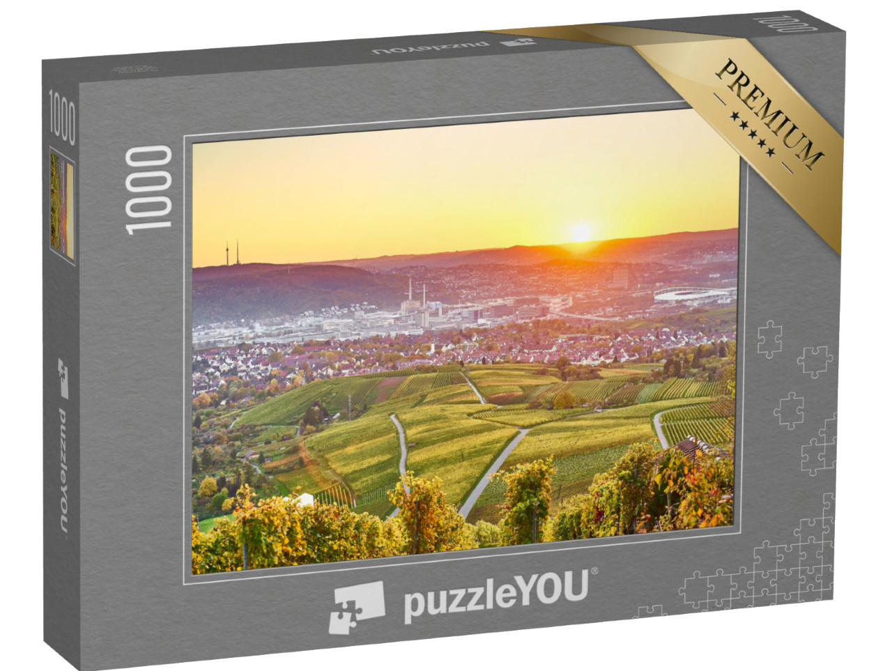 Puzzle 1000 Teile „Stuttgart, Weinbauregion im Süden von Deutschland“