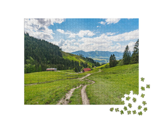 Puzzle 1000 Teile „Wunderschöne Allgäuer Alpen“