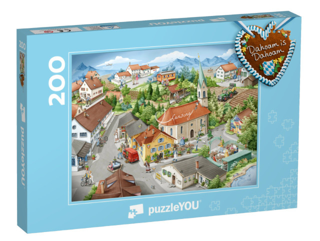 Puzzle 200 Teile „Dahoam is Dahoam in Lansing“