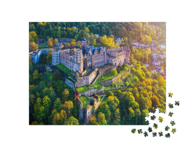 Puzzle 1000 Teile „Das Schloss in Heidelberg, Deutschland “