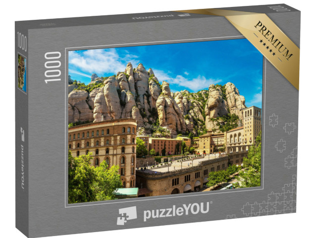 Puzzle 1000 Teile „Kloster von Montserrat im Sommer, Katalonien, Spanien“