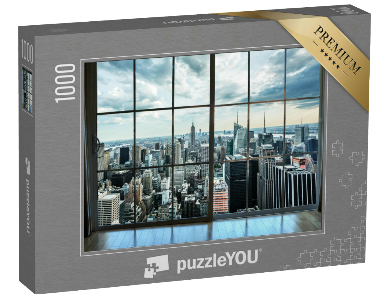 Puzzle 1000 Teile „Ausblick aus einem Penthaus in Manhatten“
