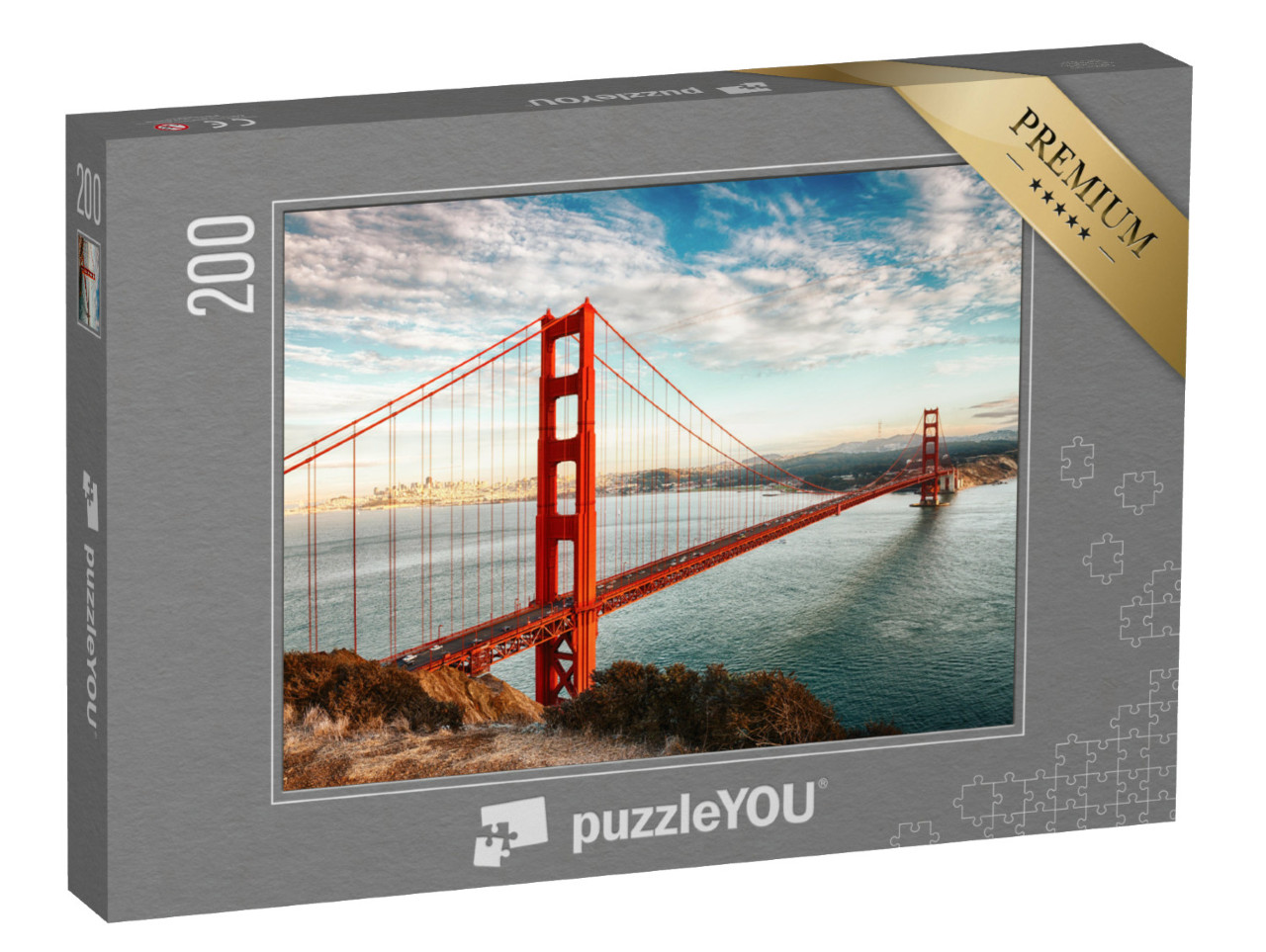 Puzzle 200 Teile „Golden Gate Bridge, San Francisco, USA“