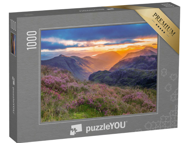 Puzzle 1000 Teile „Talansicht von Glencoe, Highlands, Schottland“