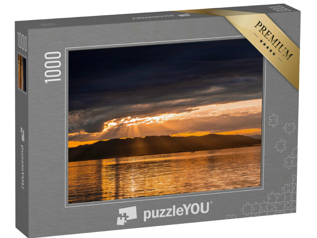 Puzzle 1000 Teile „Sonnenuntergang über dem Meer“