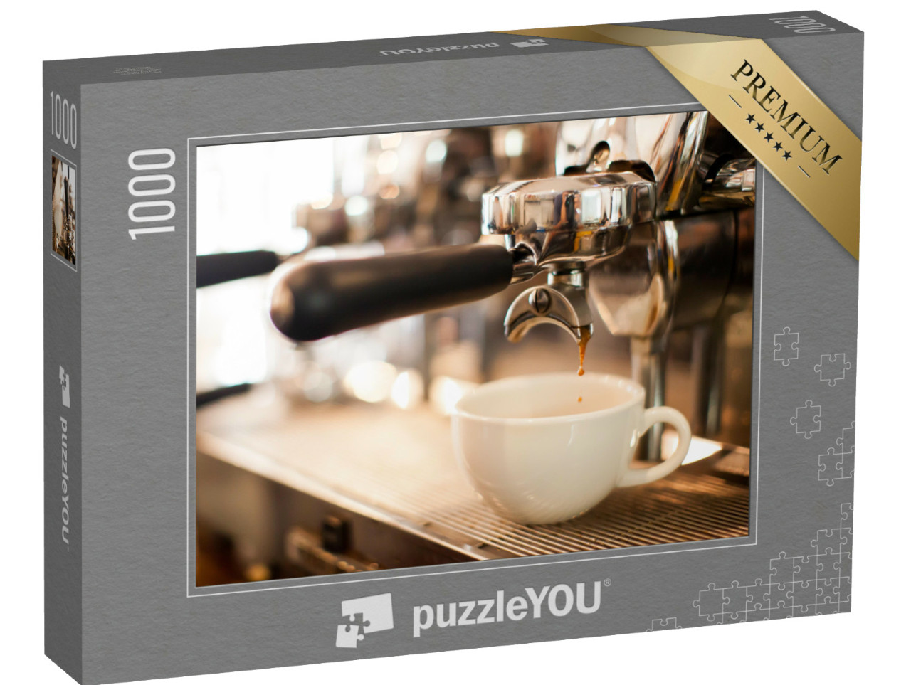 Puzzle 1000 Teile „Köstlich frischer Kaffee aus der Siebträgermaschine“