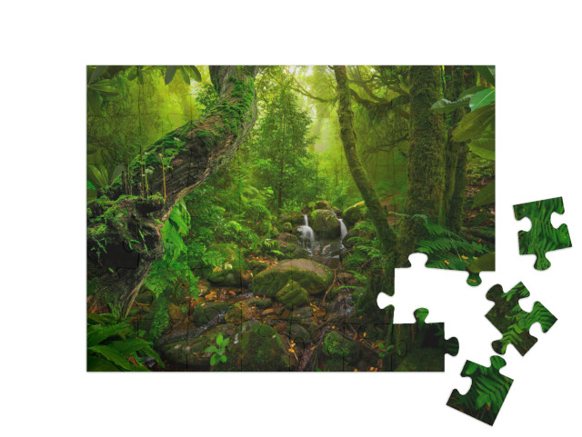 Puzzle 48 Teile „Asiatischer tropischer Regenwald“