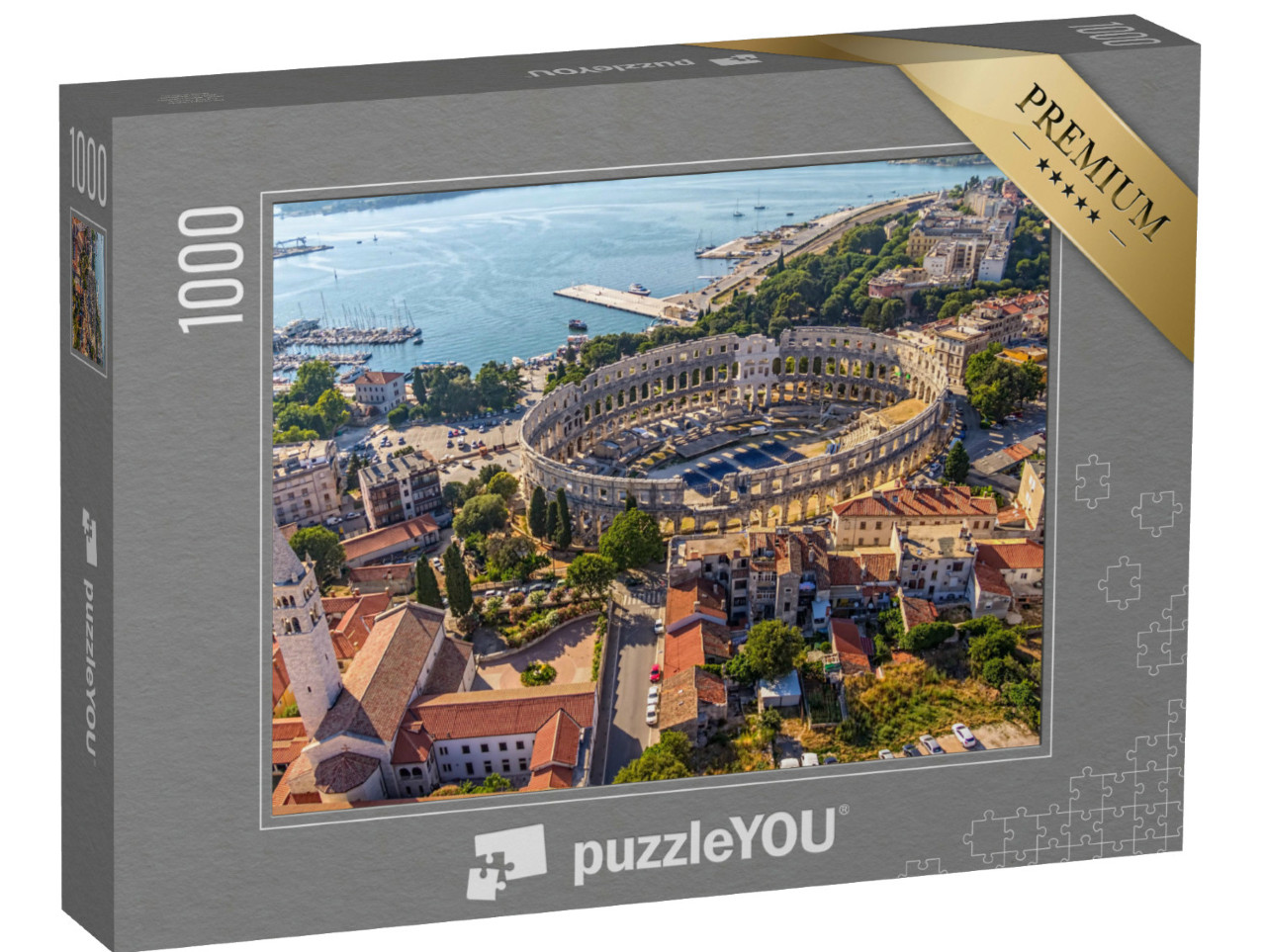 Puzzle 1000 Teile „Römische Arena von Pula: UNESCO-Weltkulturerbe, Kroatien“