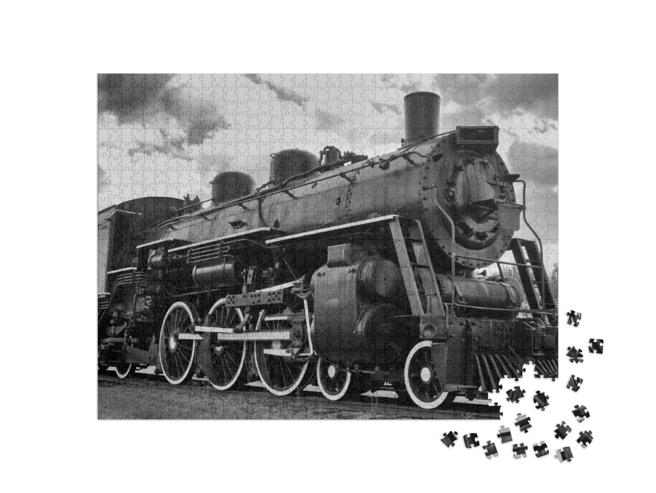 Puzzle 1000 Teile „Alte Dampflokomotive“