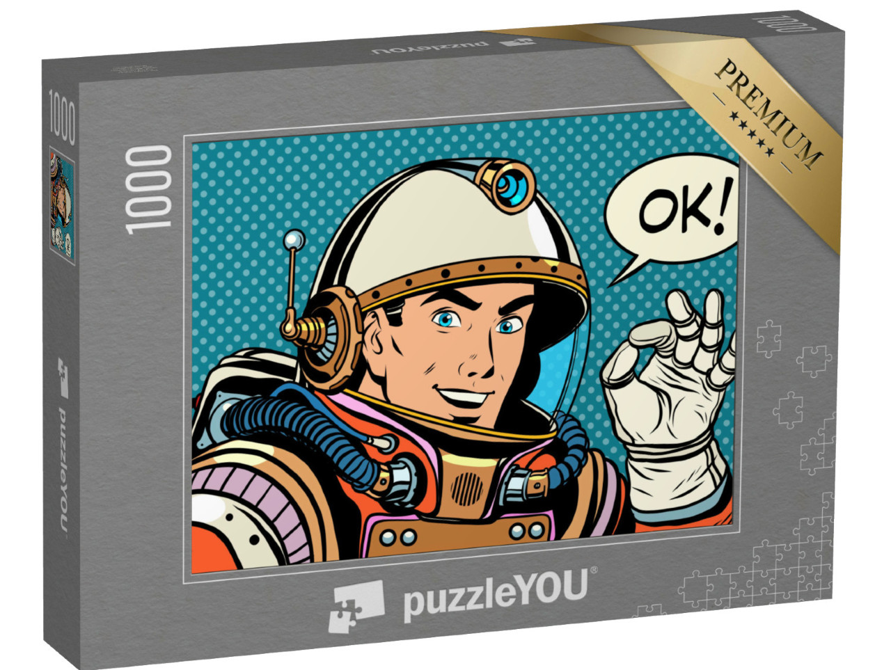 Puzzle 1000 Teile „Astronaut macht OK-Geste“