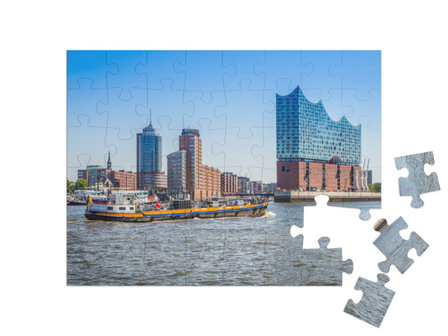 Puzzle 48 Teile „Elfi, die Elbphilharmonie in Hamburg“