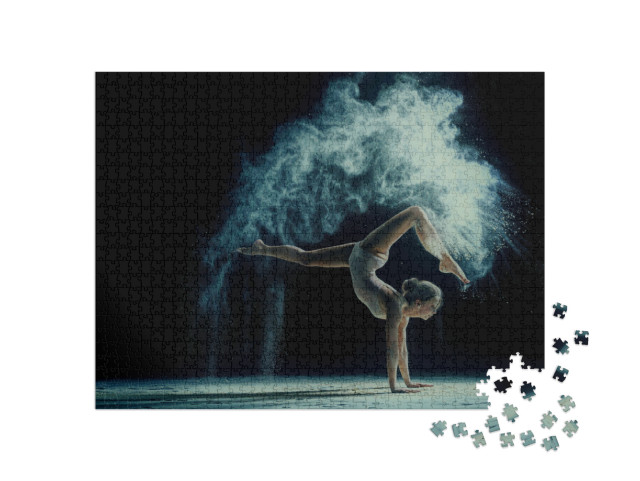 Puzzle 1000 Teile „Anmutiger Tanz im Lichtstaub“